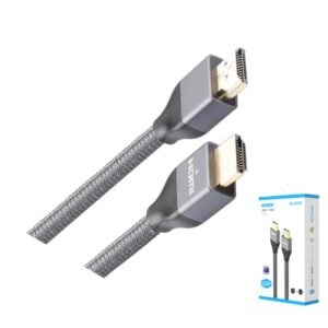 8ware-HDMI2R2-8Ware Premium HDMI 2.0 Cable 2m Retail Pack 19 pins Male to Male UHD 4K HDR High Speed Ethernet ARC Gold Plated for TV XBOX One PS5 PS4 Laptop Monitor