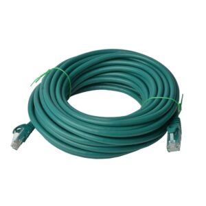 8ware-PL6A-50GRN-8Ware CAT6A Cable 50m - Green Color RJ45 Ethernet Network LAN UTP Patch Cord Snagless