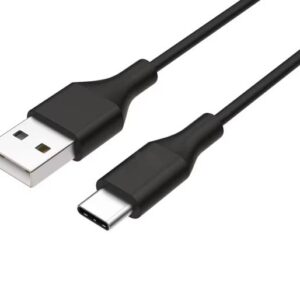 8ware-UC-2001AC-8ware 1m USB-C Type-C Data Sync Charger Cable Black Strong Braided Heavy Duty Charging for Samsung Galaxy Note 8 S8 Plus LG Google Macbook