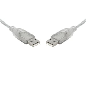 8ware-UC-2005AA-8Ware 5m USB 2.0 Cable - Type A to Type A Male to Male High Speed Data Transfer for Printer Scanner Cameras Webcam Keyboard Mouse Joystick