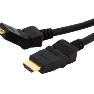 Astrotek-AT-HDMI-MM-180D-2-Astrotek HDMI Cable 2m - v1.4 19 pins Type A Male to Male 180 Degree Swivel Type 30AWG Gold Plated Nylon sleeve RoHS