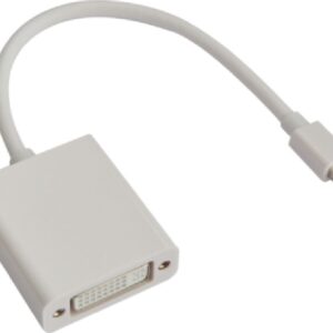 Astrotek-AT-MINIDPDVI-MF-Astrotek Mini DisplayPort DP to DVI Cable 20cm - 20 pins Male to 24+5 pins Female Nickle RoHS