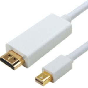 Astrotek-AT-MINIDPHDMI-1-Astrotek Mini DisplayPort DP to HDMI Cable 1m - 20 pins Male to 19 pins Male Gold plated RoHS