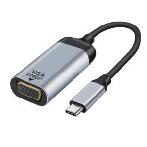 Astrotek-AT-USBCVGA-MF15-Astrotek USB-C to VGA Male to Female Adapter 15cm cable support 1080P@60Hz QWXGA WUXGA UXGA for iPad Pro Macbook Air Samsung Galaxy MS Surface Dell XP
