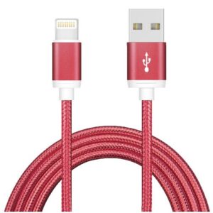 Astrotek-AT-USBLIGHTNINGR-1M-Astrotek 1m USB Lightning Data Sync Charger Red Color Cable for iPhone X 9 8 7S 7 Plus 6S 6 Plus 5 5S iPad Air Mini iPod