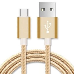 Astrotek-AT-USBMICROBG-2M-Astrotek 2m Micro USB Data Sync Charger Cable Cord Gold Color for Samsung HTC Motorola Nokia Kndle Android Phone Tablet  Devices