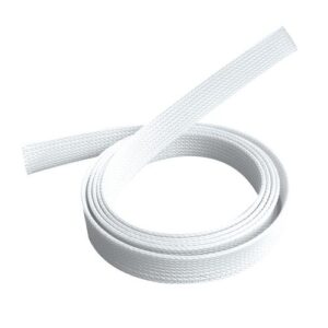 Brateck-CS-30-W-Brateck Braided Cable Sock (30mm/1.2" Width)  Material Polyester Dimensions1000x30mm -- White (LS)
