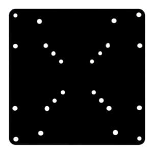 Brateck-LCD-201C-Brateck LCD 200X200 VESA Extension Plate Fit most 23"- 42" LED
