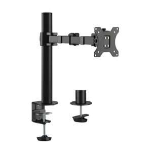 Brateck-LDT33-C012-Brateck Single Monitor Affordable Steel Articulating Monitor Arm Fit Most 17"-32" Monitor Up to 9kg per screen VESA 75x75/100x100 (LS)
