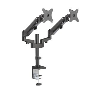 Brateck-LDT47-C024N-Brateck Dual Monitors Heavy-Duty Aluminum Gas Spring Monitor Arm Fit Most 17''-32'' Up to 12kg per screen VESA 75x75/100x100 (LS)