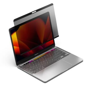 Cygnett-CY4709CPTGL-Cygnett PrivateShield Magnetic MacBook (13.3") (M1/M2) Privacy Screen Protector -(CY4709CPTGL)Edge-to-Edge Protection