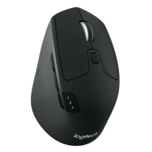 Logitech-910-004792-Logitech M720 Triathlon Multi-Device Wireless Bluetooth Mouse with Flow Cross-Computer Control  File Sharing for PC  Mac Easy-Switch up to 3 Devices