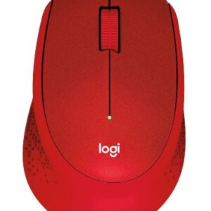 Logitech-910-004916-Logitech M331 SILENT PLUS  Wireless Mouse RED DPI (Min/Max): 1000±  1-Year Limited Hardware Warranty