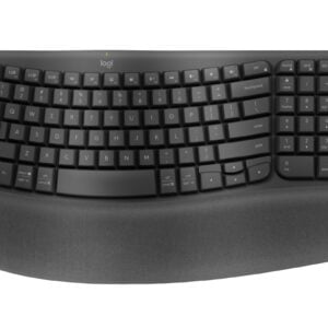 Logitech-920-012281-Logitech Ergo Series Wave Keys Wireless Ergonomic Keyboard (Graphite)