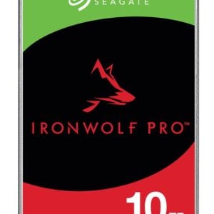 Seagate-ST10000NT001-Seagate 10TB 3.5" IronWolf Pro NAS SATA Hard Drive (ST10000NT001) -5-year limited warranty -6Gb/s Connector - CMR Recording Technology