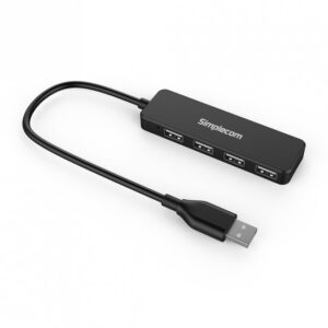 Simplecom-CH241-Simplecom CH241 Hi-Speed 4 Port Ultra Compact USB 2.0 Hub