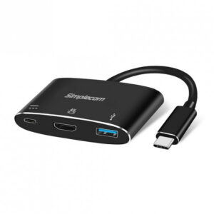 Simplecom-DA310-(LS)Simplecom DA310 USB 3.1 Type C to HDMI USB 3.0 Adapter with PD Charging (Support DP Alt Mode and Nintendo Switch)