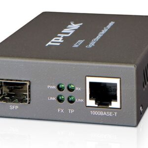 TP-LINK-MC220L-TP-Link MC220L Gigabit Single  Multi-Mode SFP Media Converter - IEEE 802.3ab/802.3z