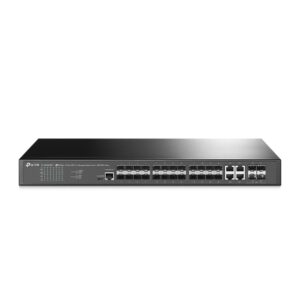 TP-LINK-SG3428XF-TP-Link SG3428XF Omada 24-Port SFP L2+ Managed Switch with 4 10GE SFP+ Slots