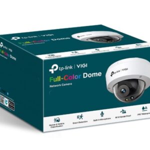 TP-LINK-VIGI C250(4mm)-TP-Link VIGI 5MP C250(4mm) Full-Colour Dome Network Camera