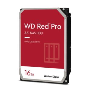 Western Digital-WD161KFGX-Western Digital WD Red Pro 16TB 3.5" NAS HDD SATA3 7200RPM 512MB Cache 24x7 300TBW ~24-bays NASware 3.0 CMR Tech 5yrs wty