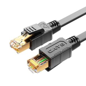 8ware-CAT8-R-0.5GRY-8Ware CAT8 Cable 0.5m (50cm) - Grey Color RJ45 Ethernet Network LAN UTP Patch Cord Snagless