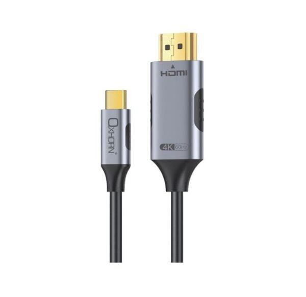 CB-CH-403 - Oxhorn USB C to HDMI 2.0 3m cable 4K@60Hz Aluminum plugs ...