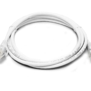 8ware-PL6A-0.5WH-8Ware CAT6A Cable 0.5m (50cm) - White Color RJ45 Ethernet Network LAN UTP Patch Cord Snagless
