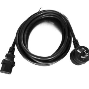 8ware-RC-3087AU-030-8Ware AU Power Cable 3m - Male Wall 240v PC to Female Power Socket 3pin to IEC 320-C13 for Notebook/AC Adapter IEC 3M Power Cable with Piggyback