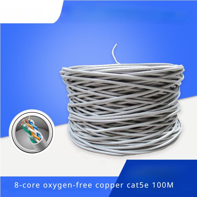 8ware | 8Ware Cat5E 100m Solid Copper Cable Roll on Box with Dispenser 24AWG 10/100 8-core Oxygen-free Copper 4 Pairs Unshielded White | CAT5-ES100 - Image 2