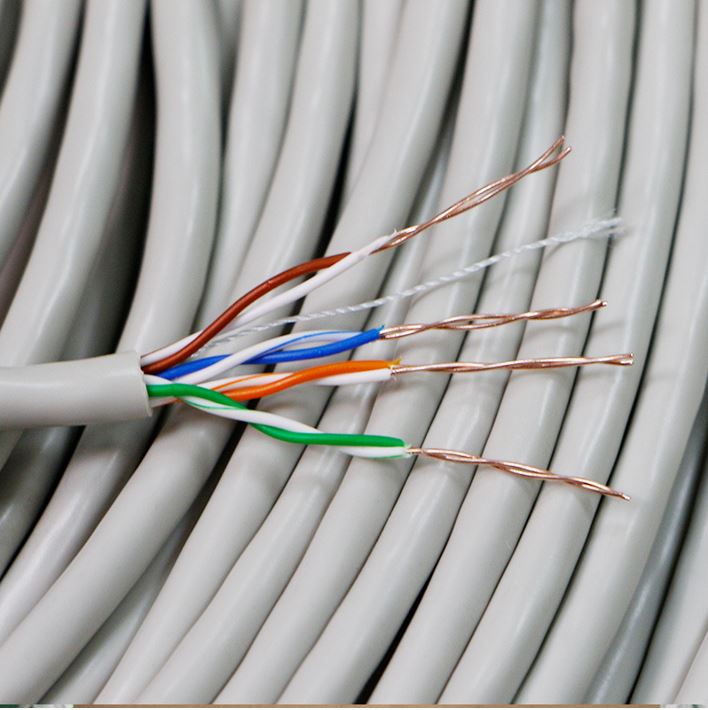 8ware | 8Ware Cat5E 100m Solid Copper Cable Roll on Box with Dispenser 24AWG 10/100 8-core Oxygen-free Copper 4 Pairs Unshielded White | CAT5-ES100 - Image 3