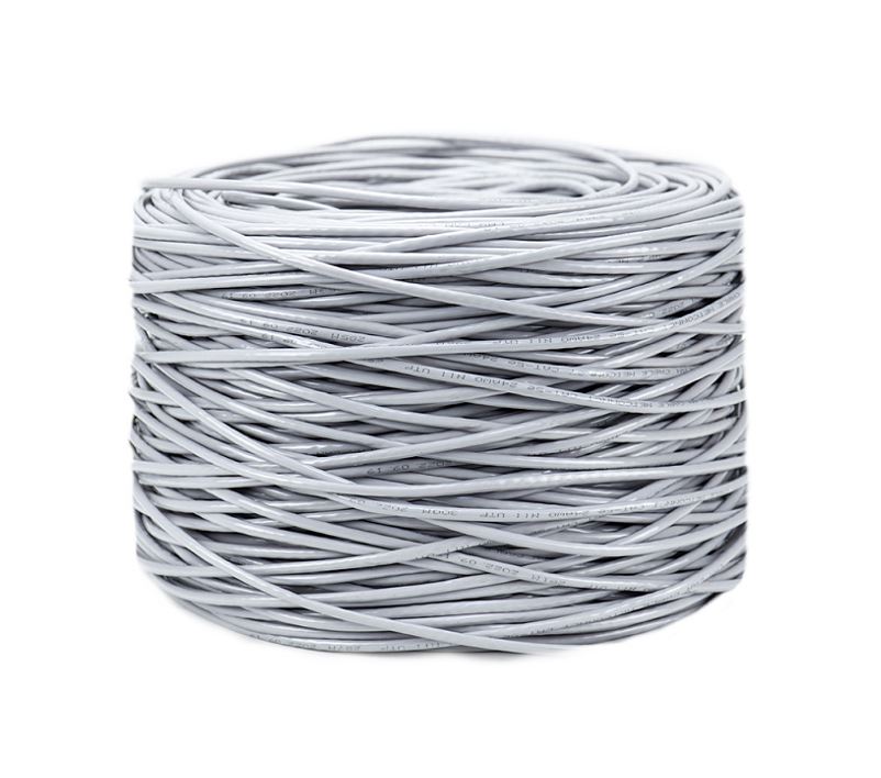 8ware | 8ware CAT6 UTP Cable 305m Roll - Grey White Full 0.55mm Copper UTP stranded Ethernet LAN Network 24AWG 0.55cu 2x4p pvc Jacket | CAT6-305 - Image 3