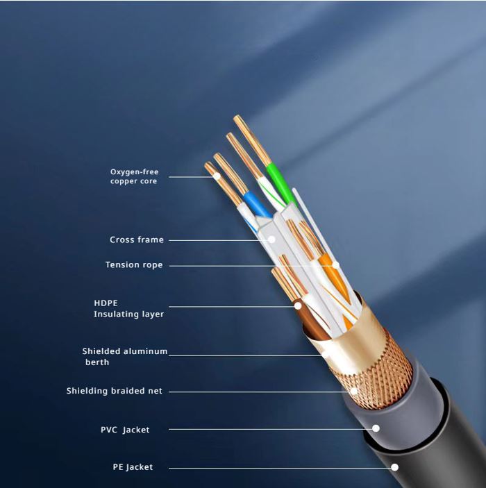 8ware | 8Ware 350m CAT6A Ethernet Outdoor Underground Shielded External LAN Cable Roll on Rell Box Black Copper Twisted Core PE Jacket 23AWG | CAT6A-EXT350SHBLK - Image 2