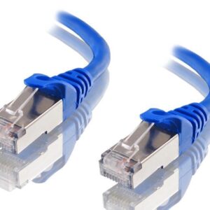 Astrotek-AT-RJ45BLUF6A-1M-Astrotek CAT6A Shielded Ethernet Cable 1m Blue Color 10GbE RJ45 Network LAN Patch Lead S/FTP LSZH Cord 26AWG