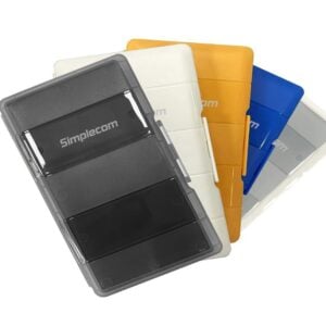 Simplecom-MA024-Simplecom MA024 M.2 SSD 4-Slot Protective Storage Case Holder Organizer for 4x M.2 2280 SSD white colour