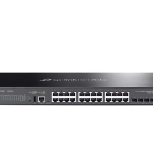 TP-LINK-SG5428X-TP-Link SG5428X Omada 24-Port Gigabit Stackable Lite L3 Managed Switch with 4× 10G Slots