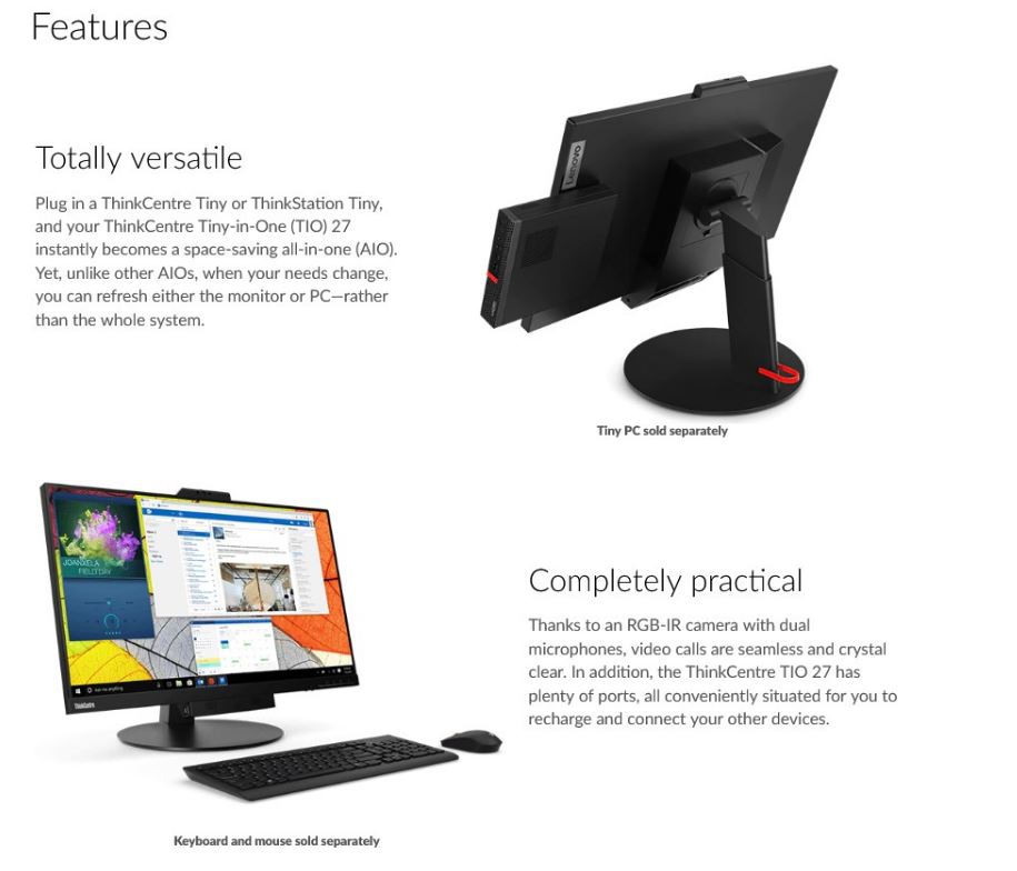 Lenovo | LENOVO ThinkCentre Tiny-in-One 27