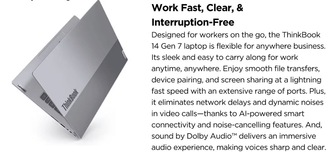 Lenovo | LENOVO ThinkBook 14 G7 14