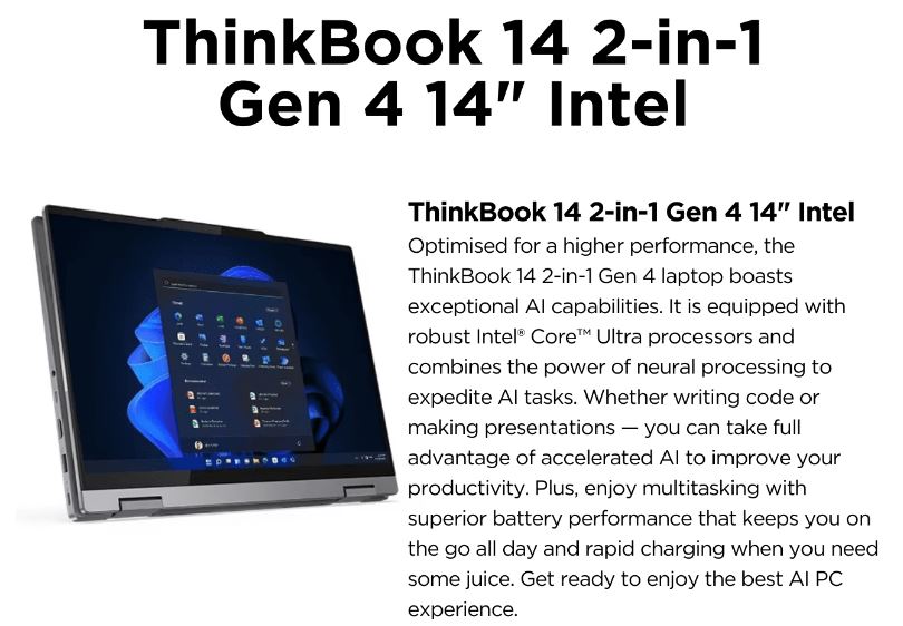 Lenovo | LENOVO ThinkBook 14 Yoga 2-in-1 G5 14