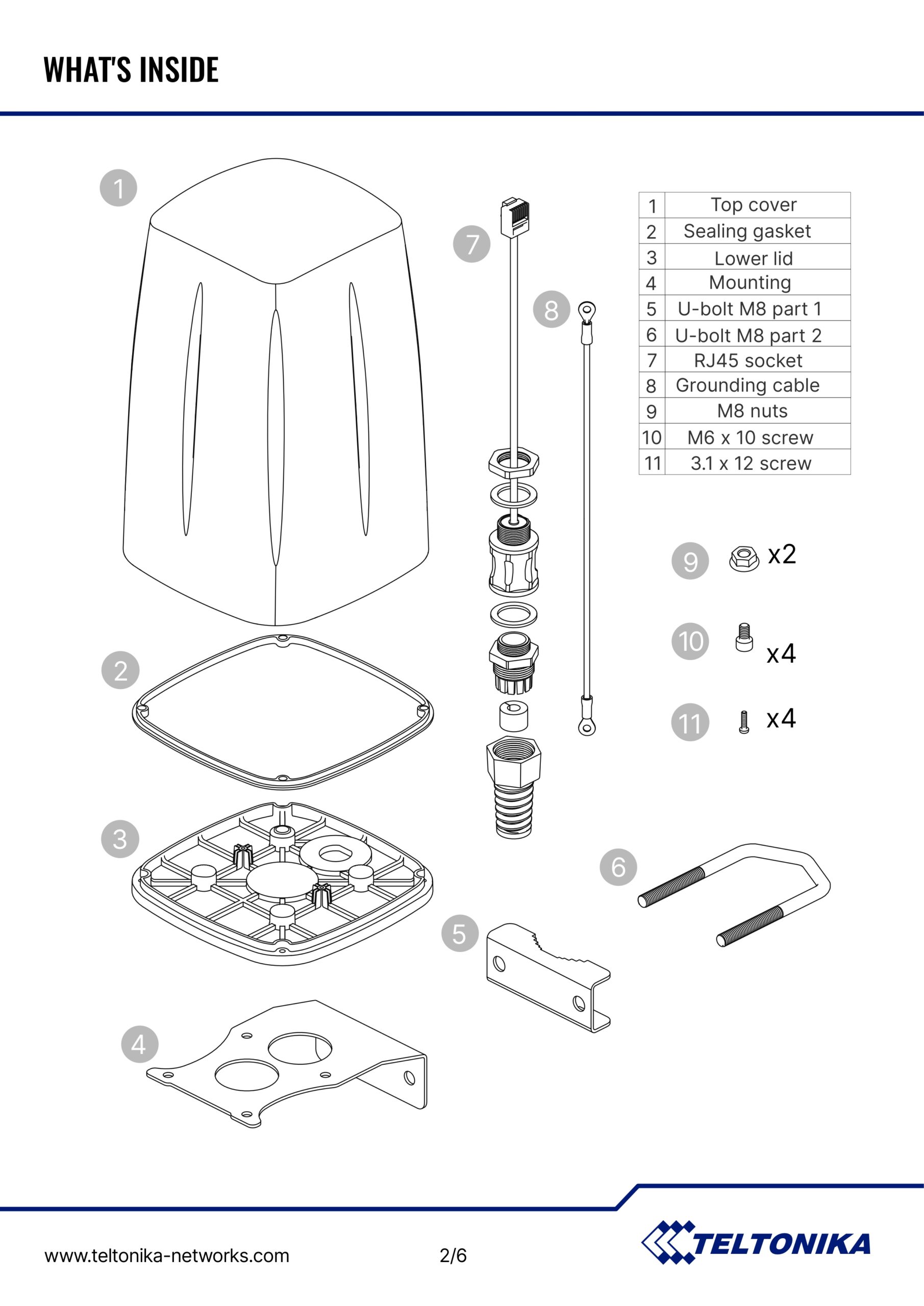 Teltonika | Teltonika OUTDOOR LTE/WI-FI ANTENNA FOR RUT2-SERIES ROUTERS - RUT200, RUT240, RUT241, RUT260 | PR1IC860 - Image 4