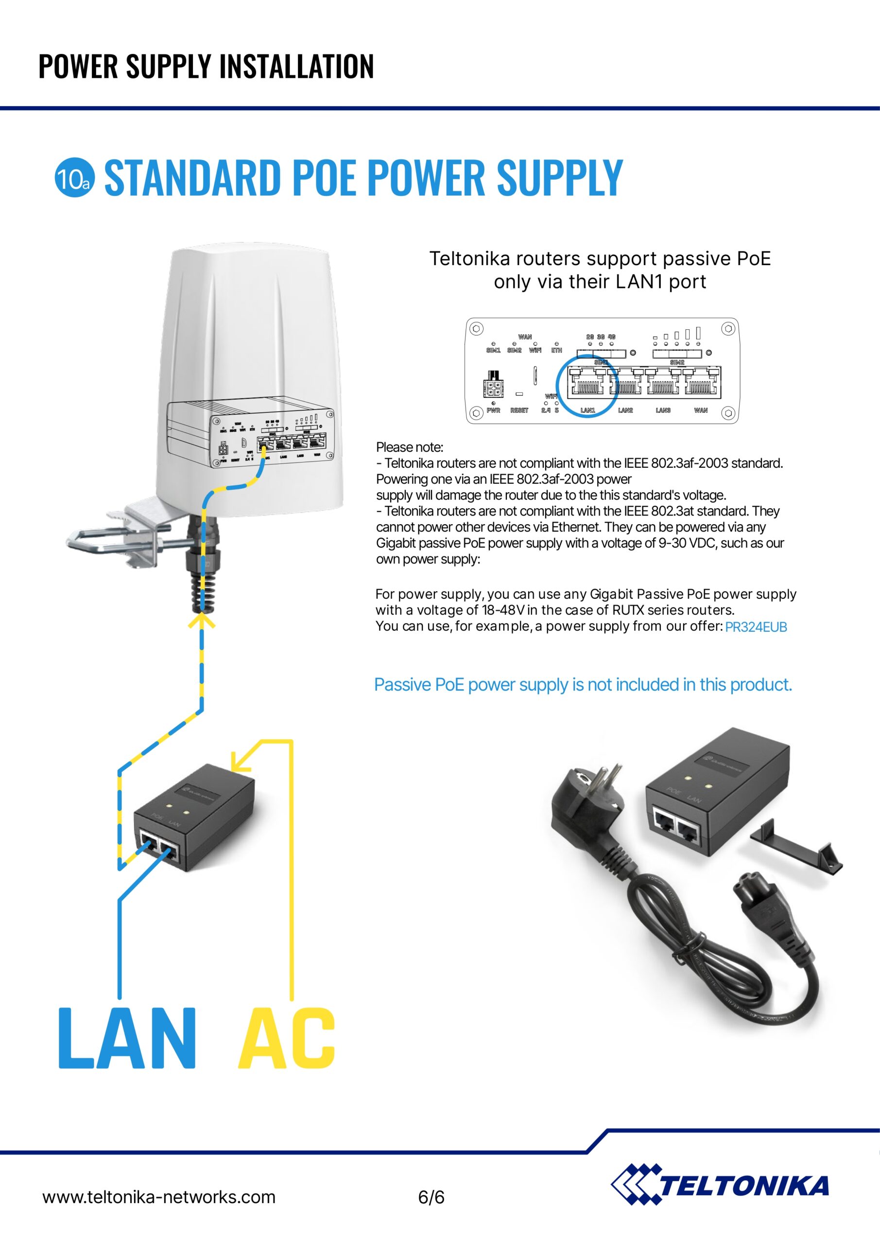 Teltonika | Teltonika OUTDOOR LTE/Wi-Fi/GPS/BLUETOOTH ANTENNA FOR RUTX11  RUTM11 routers | PR1IC970 - Image 8