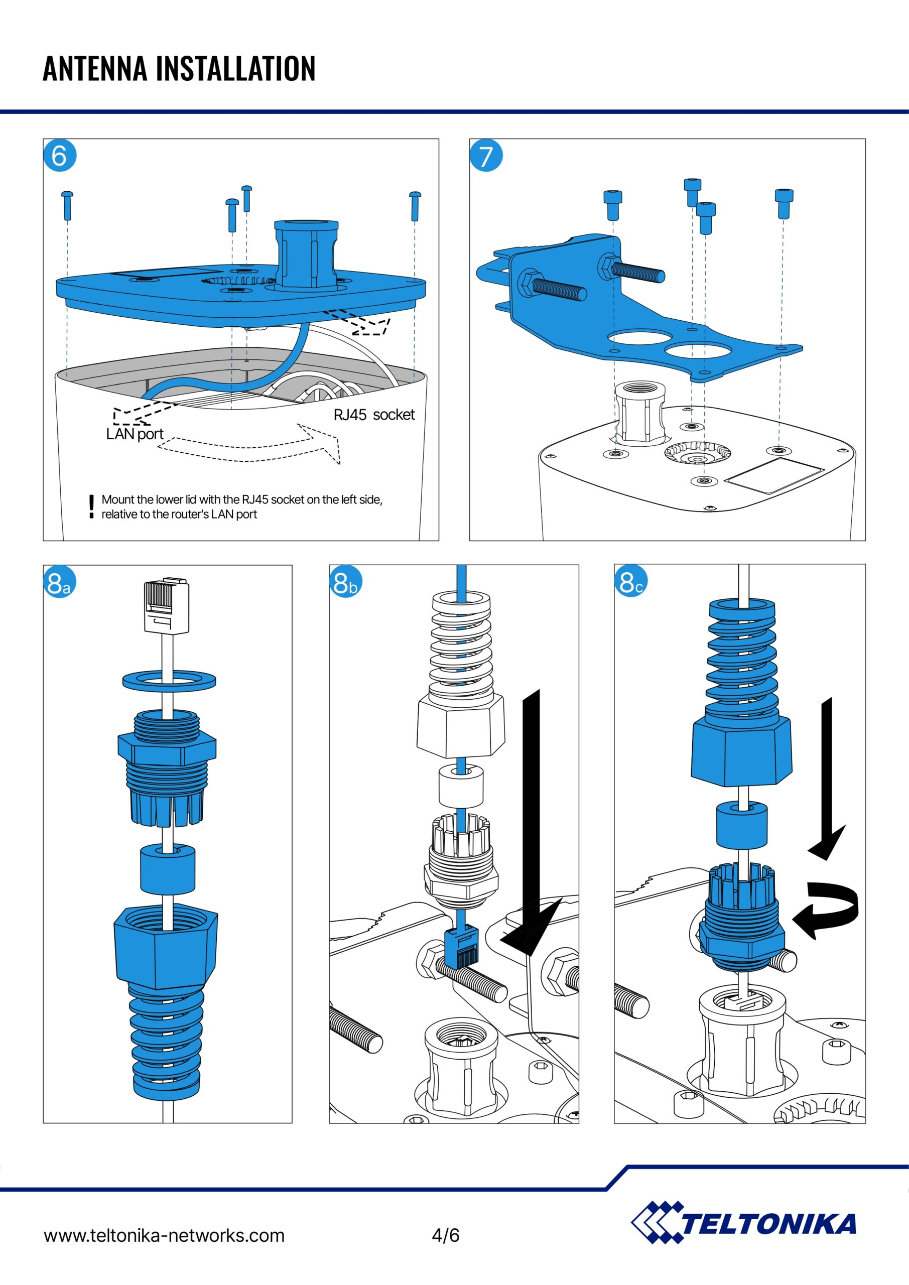 Teltonika | Teltonika OUTDOOR LTE/WI-FI/GPS ANTENNA FOR RUT9-SERIES ROUTERS - RUT901, RUT906, RUT951, RUT955, RUT956 | PR1ICC60 - Image 6