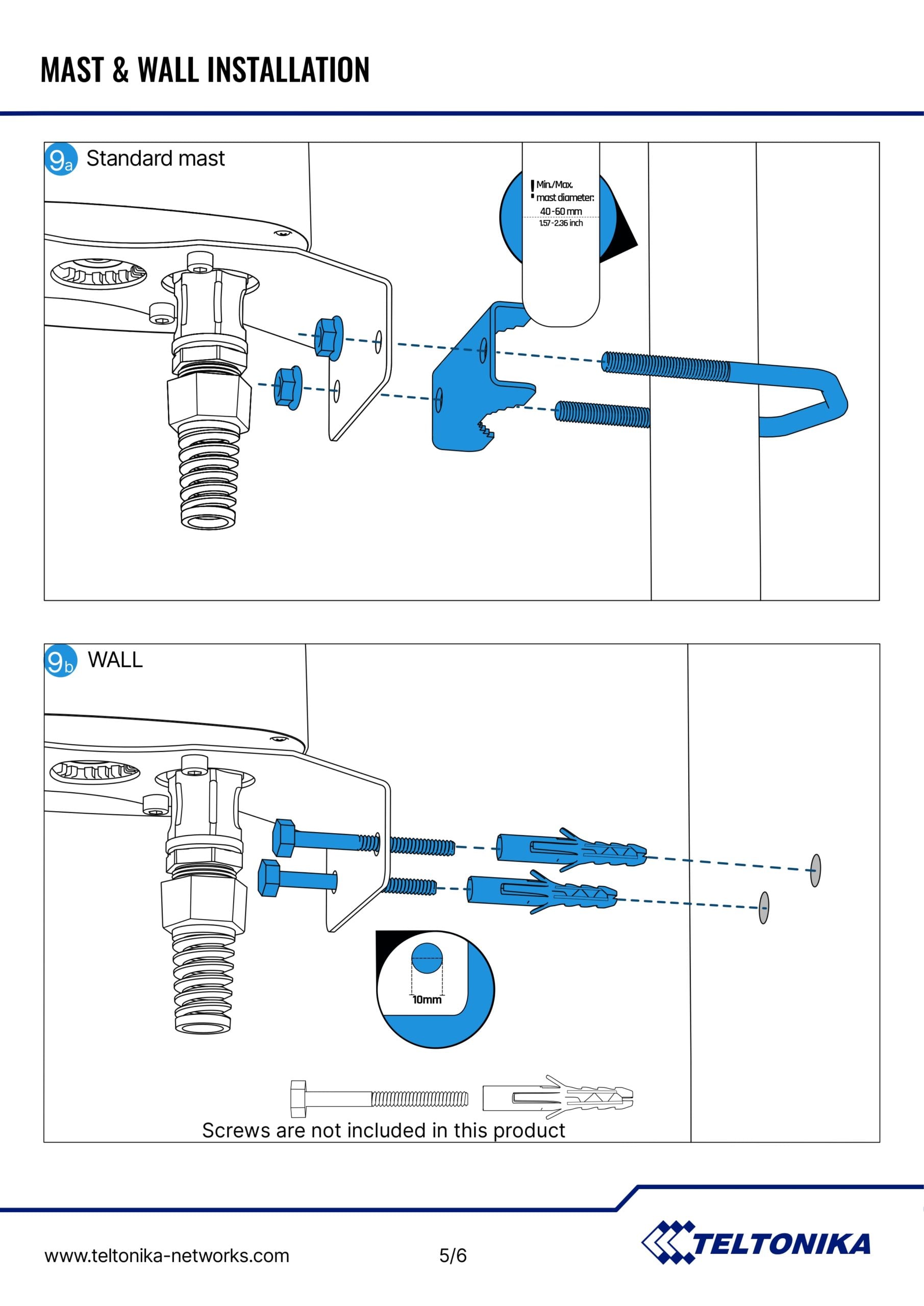 Teltonika | Teltonika OUTDOOR LTE/WI-FI/GPS ANTENNA FOR RUT9-SERIES ROUTERS - RUT901, RUT906, RUT951, RUT955, RUT956 | PR1ICC60 - Image 7
