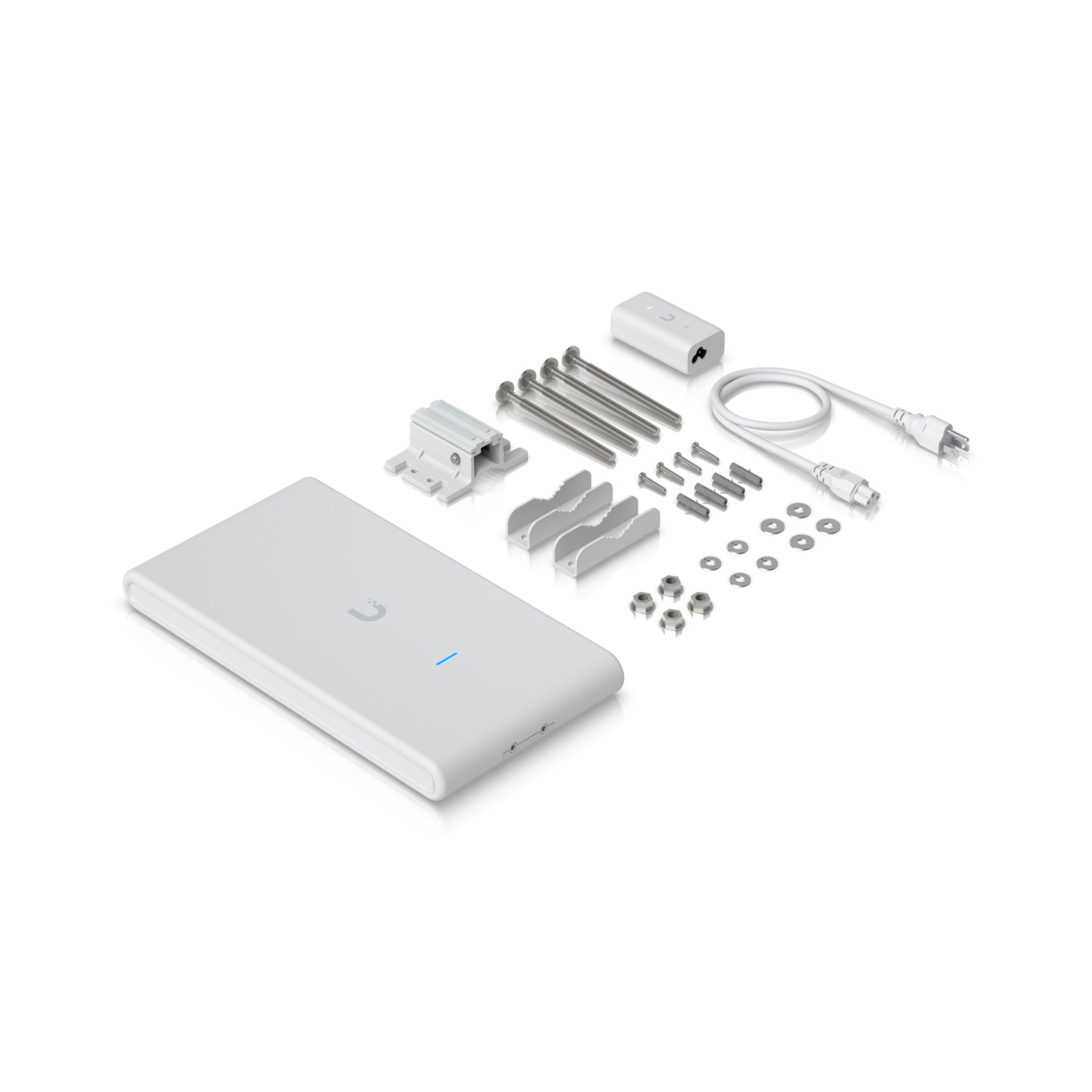 Ubiquiti | Ubiquiti U6 Mesh ProIndoor/Outdoor WiFi 6 AP,4 Spatial Stream,An Integrated Super Antenna Gigabit Passthrough Port,PoE Power,185 m² Coverage | U6-Mesh-Pro - Image 2
