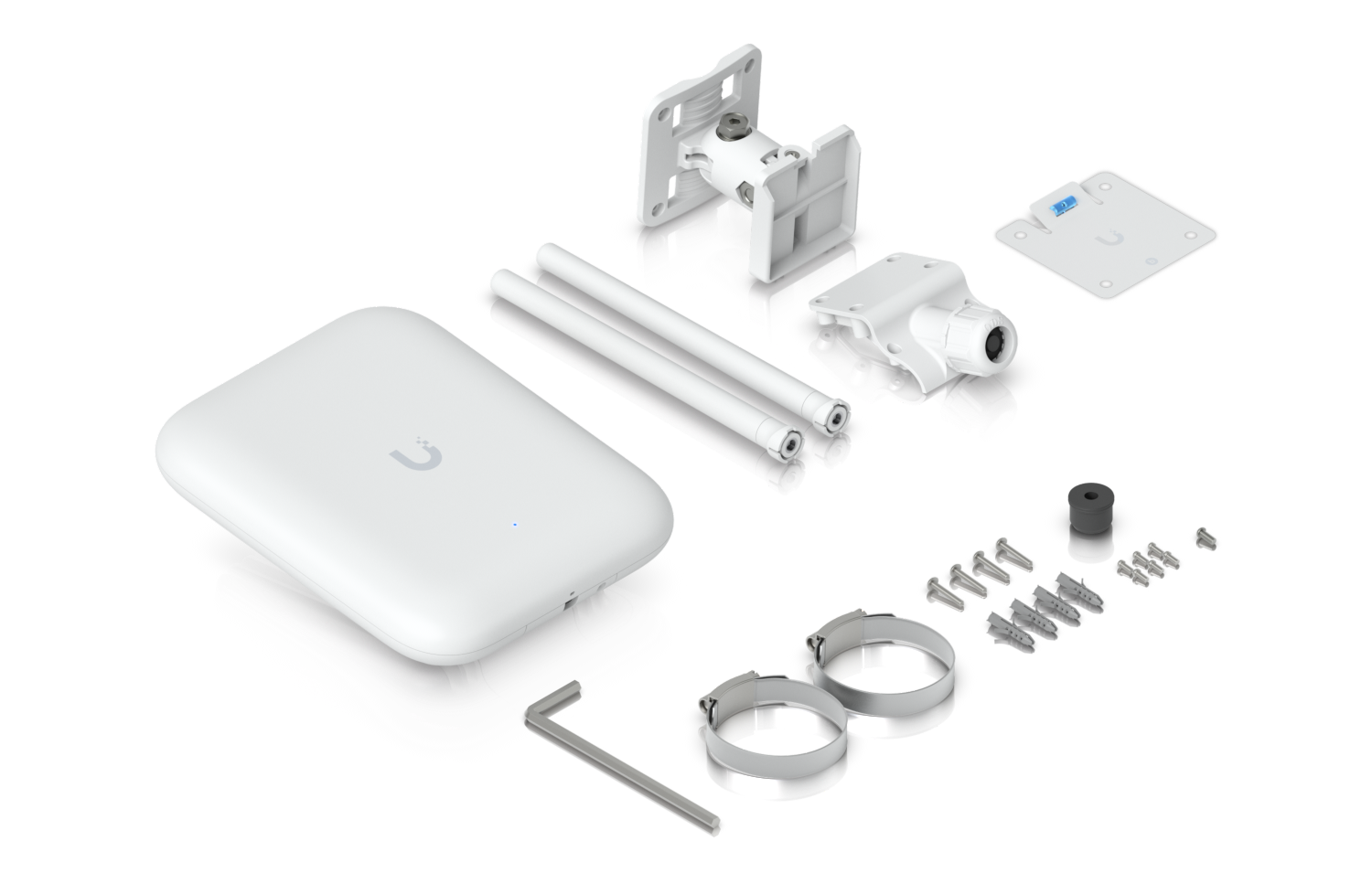 Ubiquiti | Ubiquiti U7 Pro, IP67 WiFi 7 AP, 2.5 GbE Uplink,300+ Connect Devices, Directional Super Antenna, 465 m² Coverage, Articulation Mounting Bracket | U7-Pro-Outdoor - Image 1