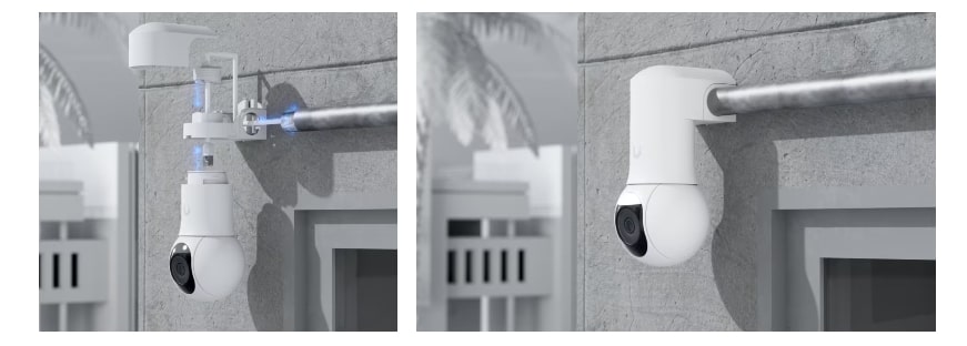 Ubiquiti | Ubiquiti G5 PTZ Conduit Adapter, Black, UACC-G5-PTZ-CA-B, For Wall-mounted G5 PTZ Installations, Weatherproof (outdoor exposed) | UACC-G5-PTZ-CA-B - Image 1