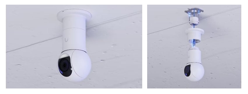 Ubiquiti | Ubiquiti G5 PTZ Surface Mount, Black, UACC-G5-PTZ-SM-B, Ceiling Surface Mount For G5 PTZ Installations, Weatherproof (outdoor exposed) | UACC-G5-PTZ-SM-B - Image 1