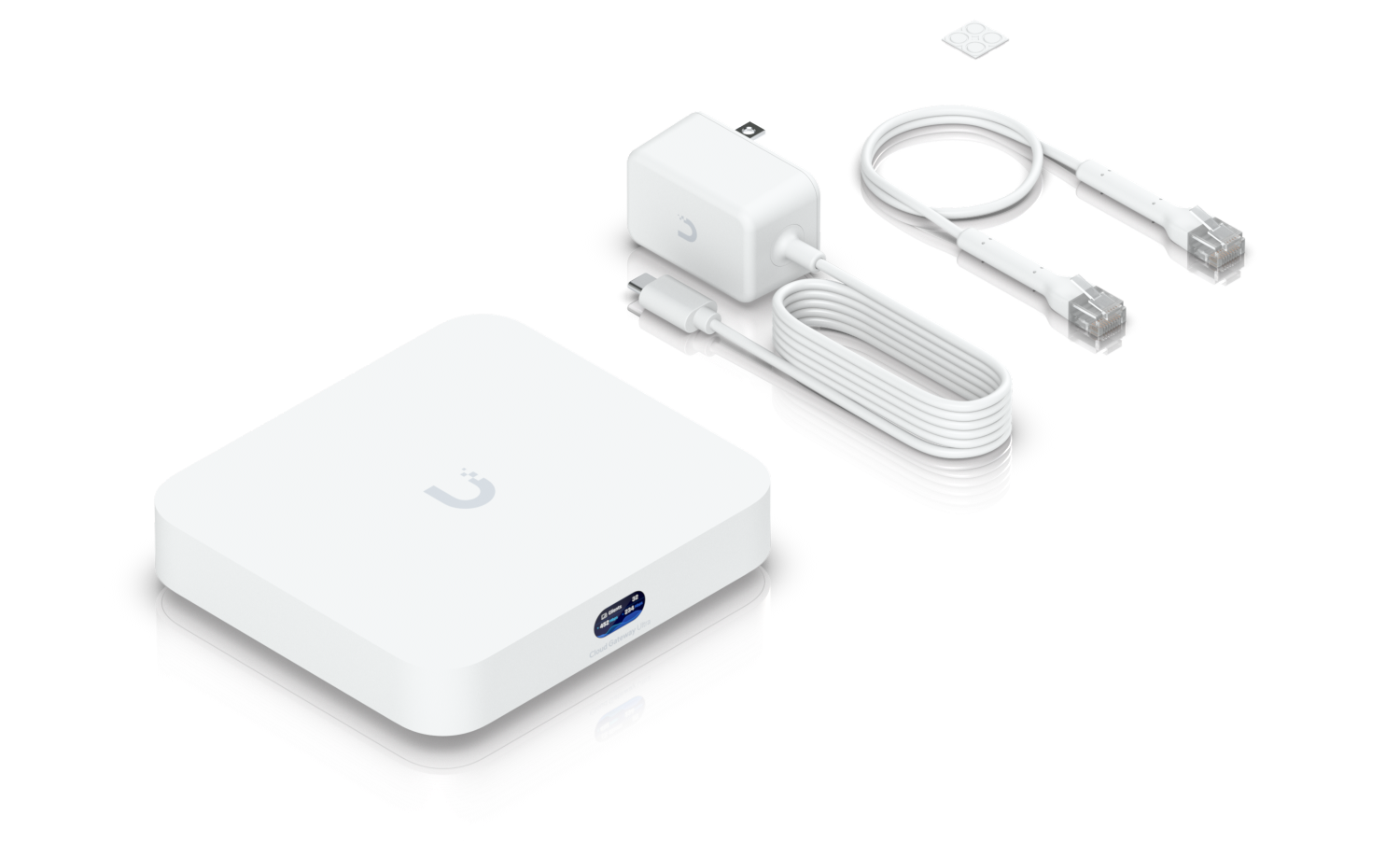 Ubiquiti | Ubiquiti Cloud Gateway Ultra, Multi-WAN, (4) GbE RJ45 ports, (1) 1/2.5 GbE RJ45 ports, USB Type C, 5V DC/3A, 100–240V AC,  Max 6.2W | UCG-Ultra - Image 2