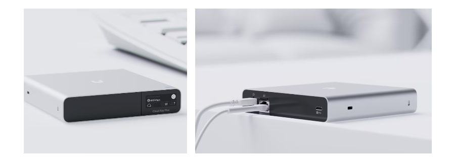 Ubiquiti | Ubiquiti Cloud Key+, UniFi OS Console Connects To Site Manager, Pre-installed 1TB SSD, Connect  Power via PoE,Optional USB-C Power | UCK-G2-SSD - Image 1