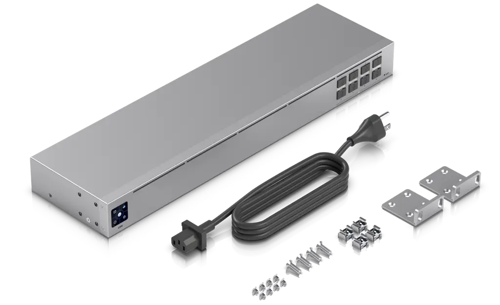 Ubiquiti | Ubiquiti UniFi USW-Aggregation, 8-port 10G SFP+ Aggregation Switch, Layer 2 Switch, Fanless, 1U Rackmount, | USW-Aggregation - Image 2